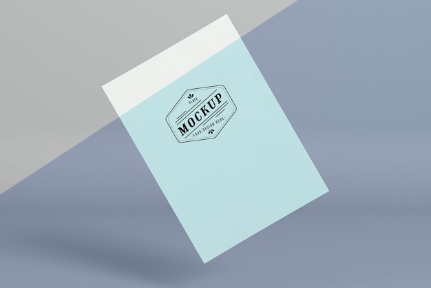 PSD mock-up di concetto di pop di carta