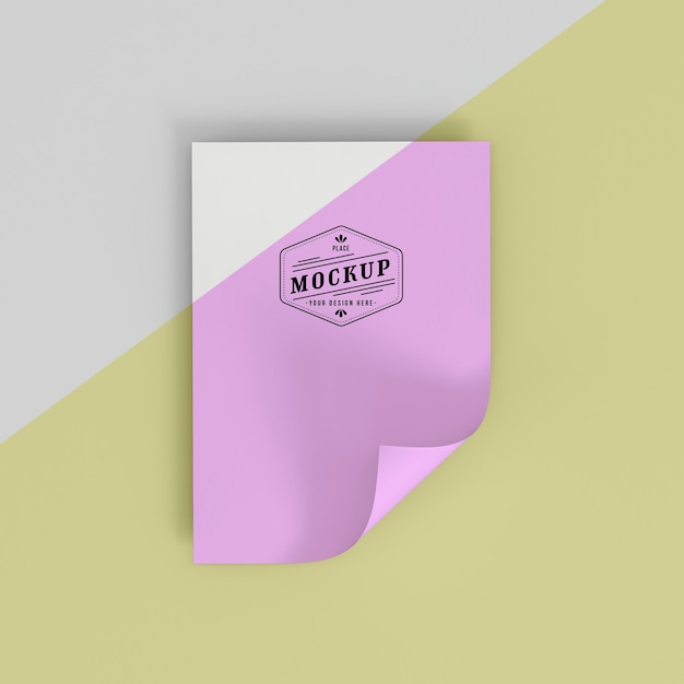 PSD mock-up di concetto di pop di carta