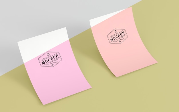 PSD mock-up di concetto di pop di carta