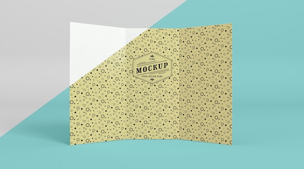 Mock-up di concetto di pop di carta