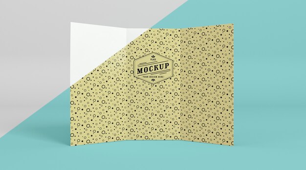 Mock-up di concetto di pop di carta