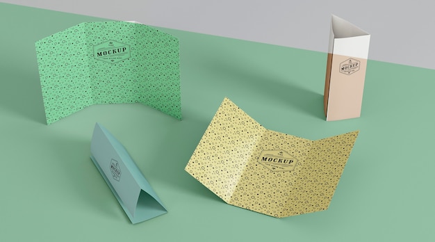 Mock-up di concetto di pop di carta