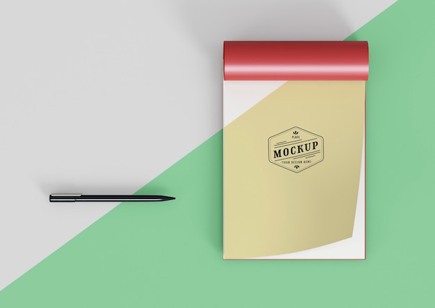 PSD mock-up di concetto di pop di carta