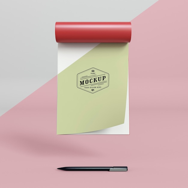 PSD mock-up di concetto di pop di carta