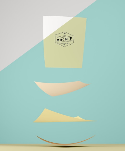 PSD paper pop concept mock-up