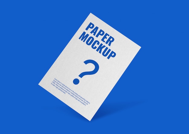 Paper poster mockup