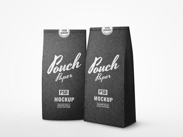 Paper pouch mockup