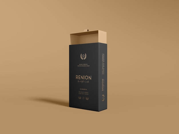 PSD paper product box branding mockup