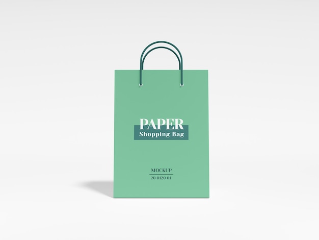 Mockup del marchio della borsa della spesa di carta