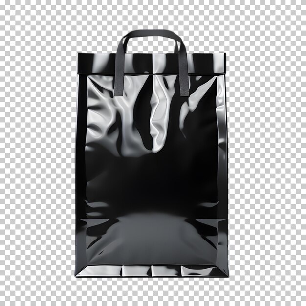 PSD paper shopping bag isolated on transparent background