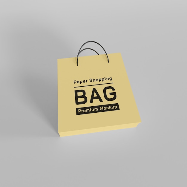 Design mockup per shopping bag in carta psd premium