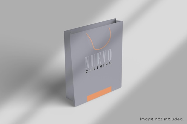 Paper shopping bag mockup