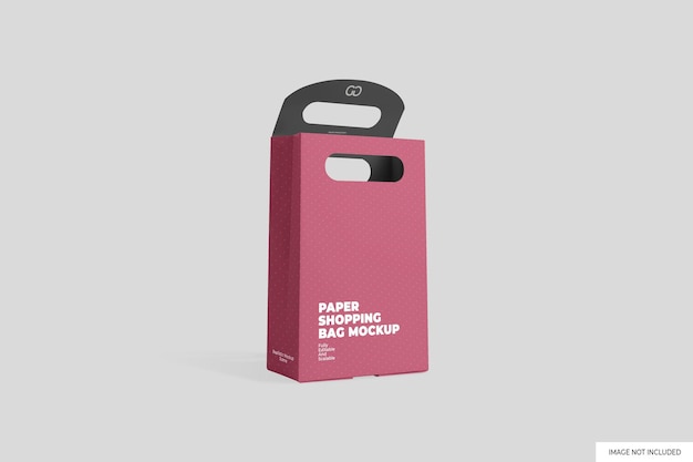 PSD paper shopping bag mockup