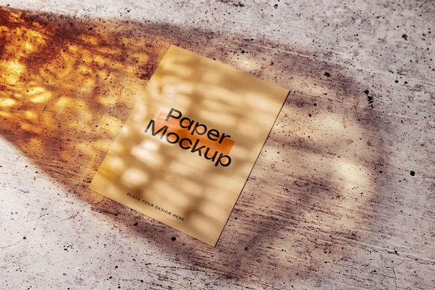 paper stationery and glass shadow