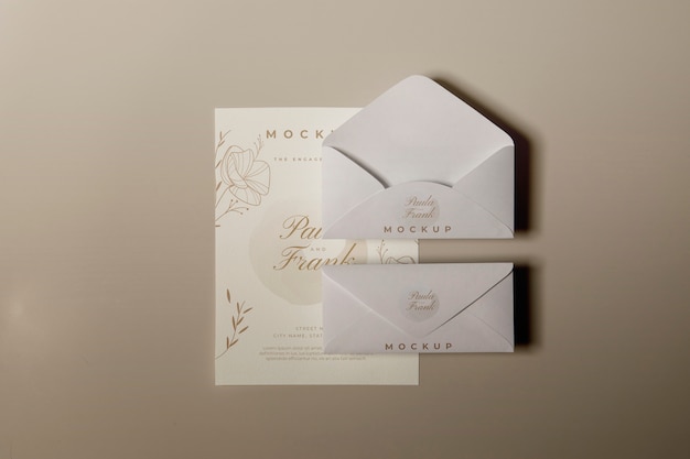 PSD paper stationery in matte style