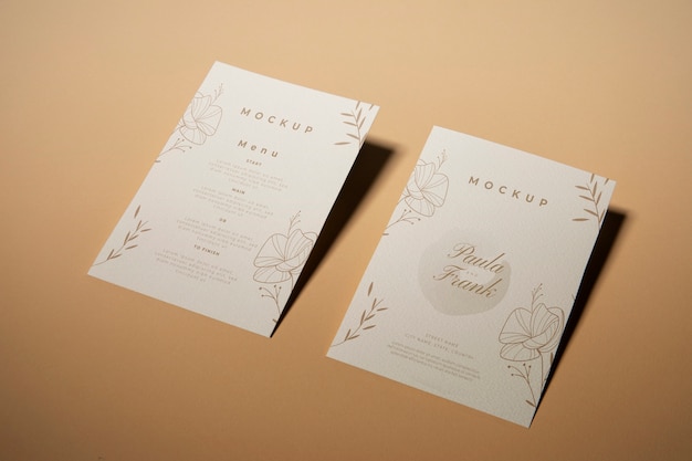 Paper stationery in matte style