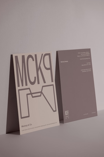Paper studio poster mockup