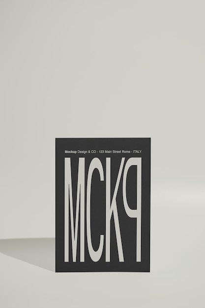 Paper studio poster mockup