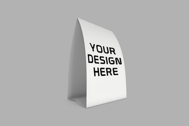 PSD paper table expositor mockup design