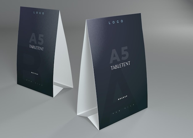 Paper Tabletent Card Mockups