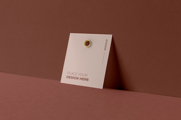 Paper tag design mockup