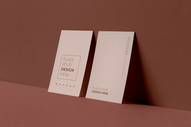 PSD paper tag design mockup