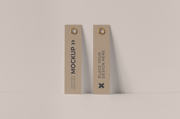 Paper tag design mockup