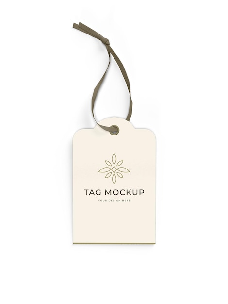 Paper tag mockup