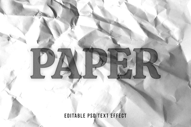 Paper Texture Text Effect