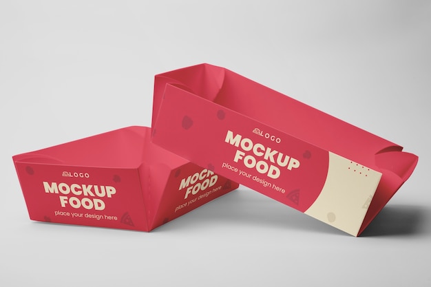 PSD paper tray mockup design