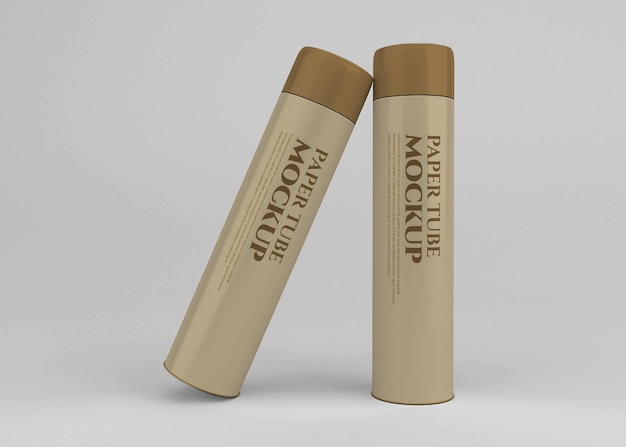 Paper tube mockup