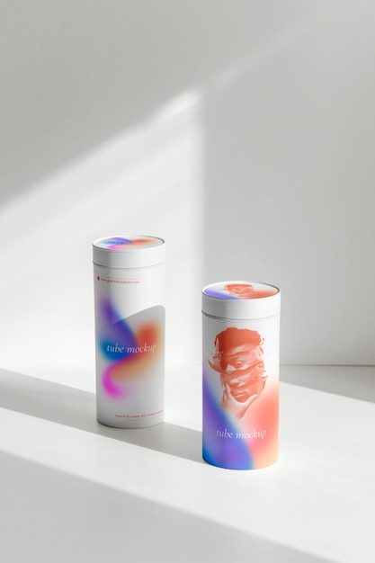 PSD paper tubes mockup design