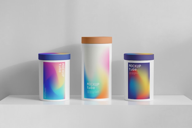 PSD paper tubes mockup design