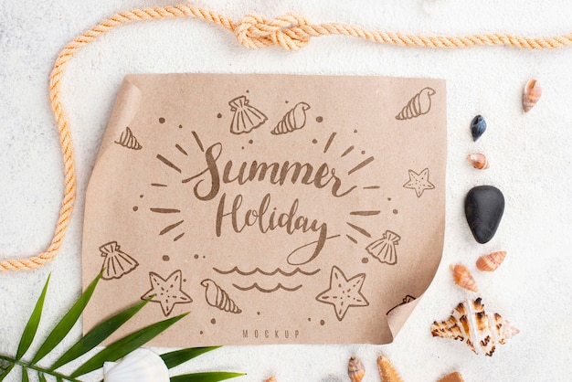 Paper with summer message