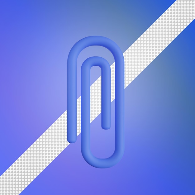 Paperclip 3d illustratie