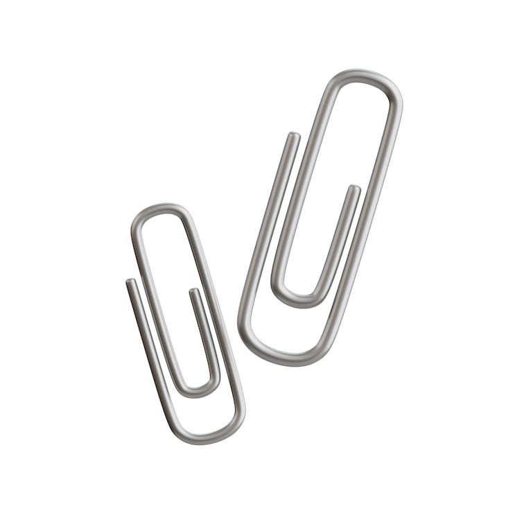 PSD paperclip attachment 3d icon