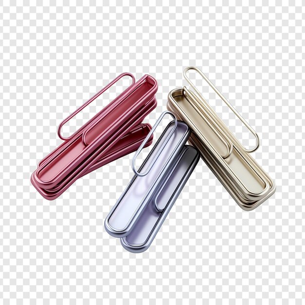 PSD paperclip geïsoleerd op transparante achtergrond