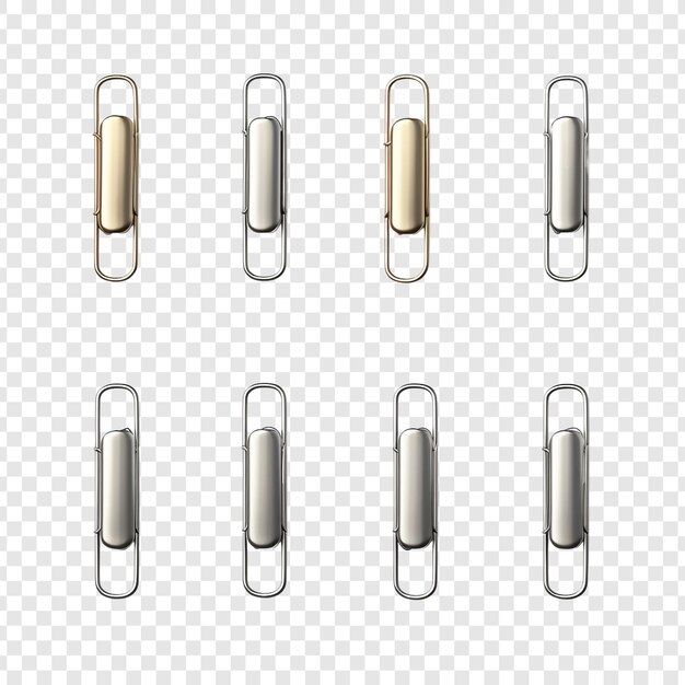 PSD paperclip geïsoleerd op transparante achtergrond