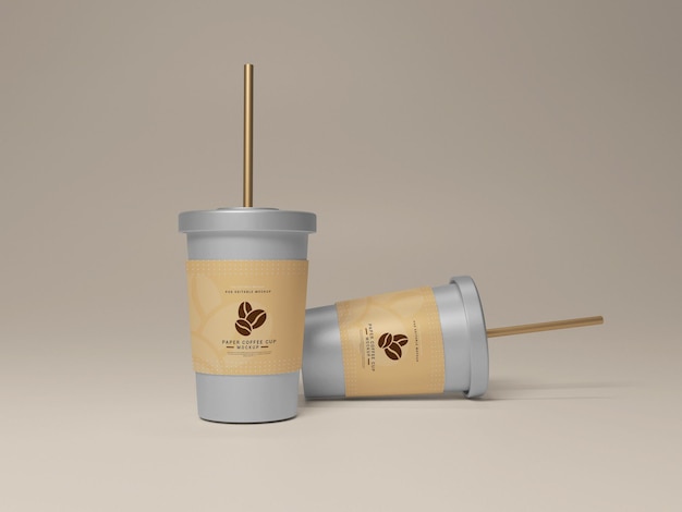 Papier koffie kopje mockup