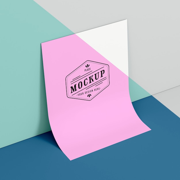 PSD papieren pop concept mock-up