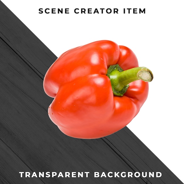 Paprika isolated with clipping path.