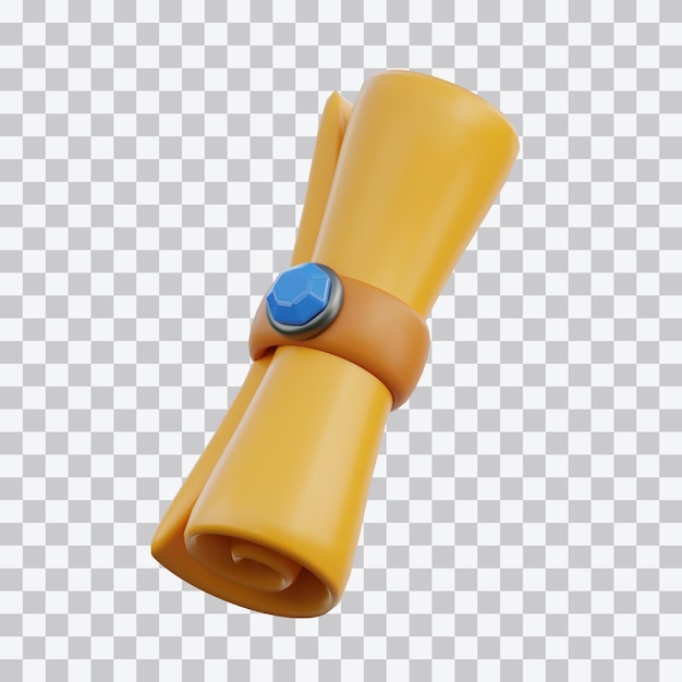 Иллюстрация на папирусе 3d