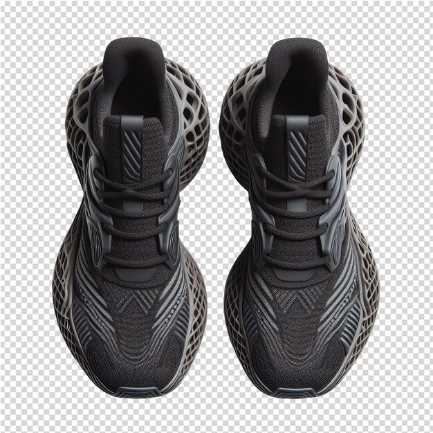 PSD para czarnych butów z wzorem na dole