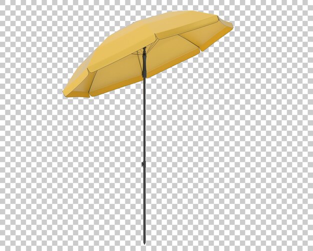 PSD parasol na przezroczystym tle ilustracji renderowania 3d