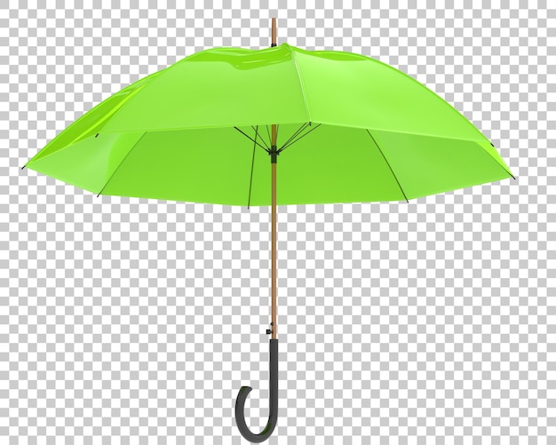 Parasol Na Przezroczystym Tle Ilustracji Renderowania 3d