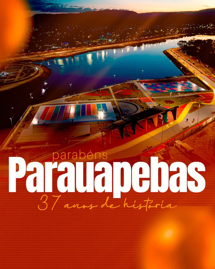 PSD parauapebas celebrates 37 years of history a nighttime cityscape