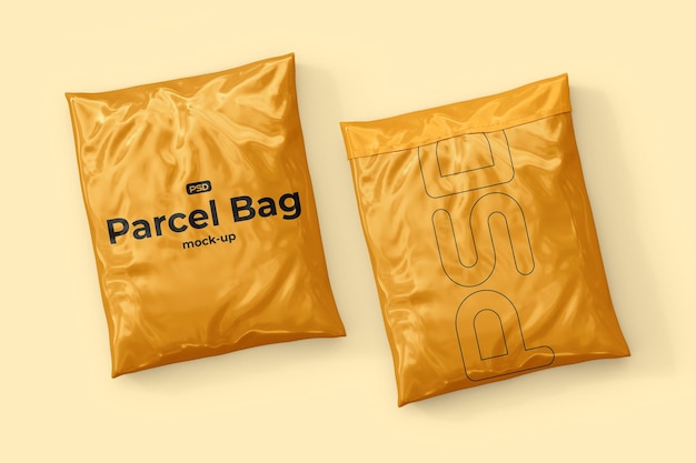 Parcel bag mockup