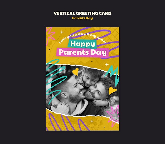 PSD parents day template design