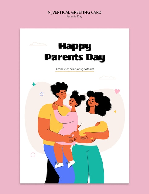 PSD parents day template design