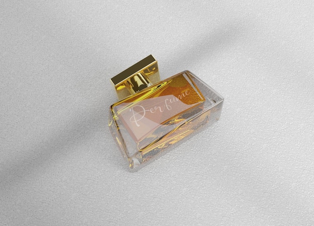 Parfum glazen fles mockup